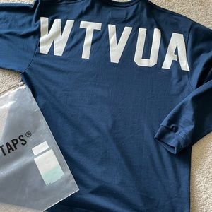 WTAPS stencil Long sleeve COPO navy XL